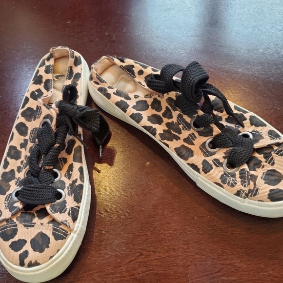 Rocket Dog Athena Safari Pink Leopard Plush Foam Zone Sz. 8 Slipon Sneaker - Picture 5 of 8